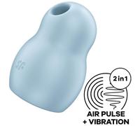 Satisfyer Pro To Go 1 Double Air Pulse Stimulator & Vibrator - Blue
