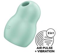 Satisfyer Pro To Go 1 Double Air Pulse Stimulator & Vibrator - Green