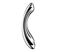 Dildo doppia estremità in acciaio Pure Gravity 2, Poids 1.386 Kg, Colore Argento
