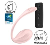 Satisfyer Ribbed Petal - Uovo vibrante radio (rosa)