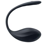 Satisfyer Ribbed Petal - uovo vibrante con telecomando (nero)