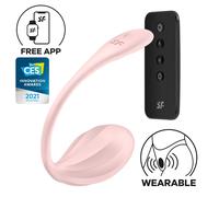 Satisfyer Ribbed Petal - Uovo vibrante radio (rosa)