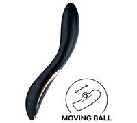 Vibratore per Punto G Satisfyer Rrrolling con perla rotante e ricaricabile (nero)
