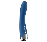 Satisfyer Spinning Vibe 1 - vibratore punto G con testa rotante - silicone blu