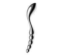 Satisfyer Star Force 1 - Dildo in acciaio con sfere (argento)