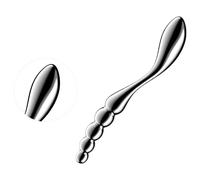 Satisfyer Star Force 1 - Dildo in acciaio con sfere (argento)