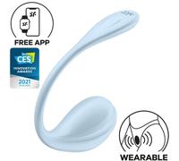 SATISFYER - STIMOLATORE PUNTO G PETALE LISCIO SKY BLUE APP GRATUITA