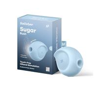 Satisfyer 'Sugar Rush', 8,5 cm, onde di pressione e vibrazione, design allegro, colore:blu