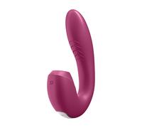 Satisfyer Sunray - Vibratore 2in1 ricaricabile con onde d'aria (rosso)