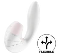 Satisfyer Supernova - vibratore 2in1 ricaricabile onde aria (bianco)
