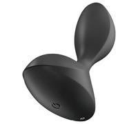 Satisfyer Sweet Seal - vibratore anale smart - silicone nero