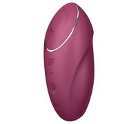 Satisfyer Tap & Climax 1 - 2in1 vibratore e stimolatore del clitoride (rosso)
