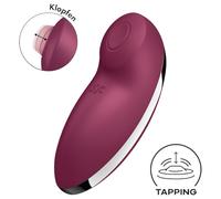 Satisfyer Tap & Climax 2 - 2in1 stimolatore clitoride e vibratore (rosso)