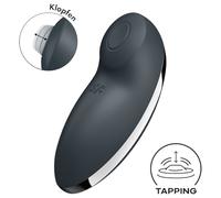 Satisfyer Tap & Climax 2 - Massaggiatore & Vibratore 2in1 (grigio)