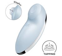 Satisfyer Tap & Climax 2 - Stimolatore e Vibratore 2in1 (blu)