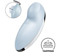 Satisfyer Tap & Climax 2 - Stimolatore e Vibratore 2in1 (blu)