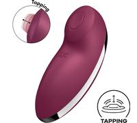 Satisfyer Tap & Climax 2 - 2in1 stimolatore clitoride e vibratore (rosso)