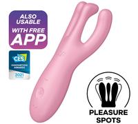 SATISFYER - THREESOME 4 VIBRATOR APP PINK
