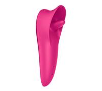 Satisfyer Tongue Master | Vibratore da Appoggio e linguale con Impugnatura lunga | 9 Programmi di Vibrazione e 9 Modalità di leccata | Impermeabile (IPX7) | Vibratore Clitorideo | Funzione ricarica