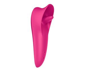 Satisfyer Tongue Master | Vibratore da Appoggio e linguale con Impugnatura lunga | 9 Programmi di Vibrazione e 9 Modalità di leccata | Impermeabile (IPX7) | Vibratore Clitorideo | Funzione ricarica