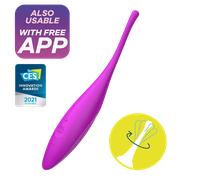 Vibratore Clitorideo A Punta Satisfyer Twirling Joy - Fucsia