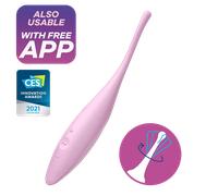 Satisfyer Twirling Joy Tip VIBRATOR WOMEN Vibratore Punta Waterproof APP Control
