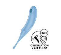 SATISFYER TWIRLING PRO ESTIMULADOR Y VIBRADOR - ROJO - AZZURRO