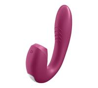 Satisfyer Sunray - Vibratore 2in1 ricaricabile con onde d'aria (rosso)