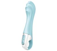 SATISFYER AIR PUMP VIBRATOR 5+ INFLATABLE G-SPOT VIBRATOR APP - BLUE
