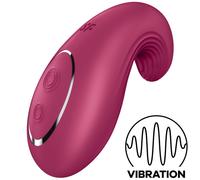 SATISFYER - VIBRATORE DA APPOGGIO DIPPING DELIGHT ROSSO