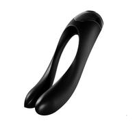 SATISFYER - VIBRATORE DA DITO CANDY CANE NERO