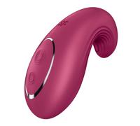 Satisfyer – Vibratore da appoggio Dipping Delight – 2 motori, silicone – Blu/Rosso
