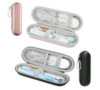 Satiskid 2 pezzi di custodia per spazzolino elettrico Oral B/Oral-B Pro/Philips Sonicare/Braun, custodia da viaggio portatile rigida, multicolore, Modernità