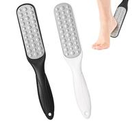 Satiskid 2 pezzi di rimozione calli double face per piedi, lima per piedi con superficie abrasiva in acciaio inox e impugnatura ergonomica, pedicure efficace contro la pelle ruvida e per una