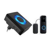 Satisure Inoltro del campanello Ricevitori per Blink Video Doorbell, Set di estensione della suoneria wireless 58 melodie e 5 livelli di volume Ricevitore per il videocitofono Blink, nero