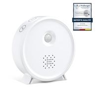 Satisure Scatola di rumore naturale, bianca, moderna canto degli uccelli, con rilevatore di movimento per WC, 9 canto degli uccelli, sussurro, rumore marino per WC