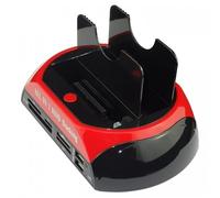 satkit Docking Station Doppio per hard disk HDD IDE/SATA 2, 5 3, 5 a USB 2. 0 scatola esterna Hub lettore schede