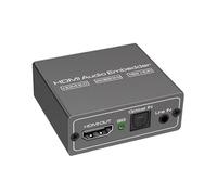 SATMW Convertitore Adattatore embedder inseritore Audio DVI a HDMI Ottico 5.1 da 3,5 mm Estrattore Audio 4K 60Hz Sintetizzatore Video HDMI 2.0