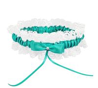 Satohom Giarrettiera Sposa Giarrettiera Blu Bianca Giarrettiera in Pizzo Giarrettiere Elastiche 30-60 cm Giarrettiera Sposa da Lanciare da Indossare del Matrimonio