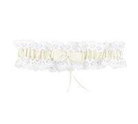 Satohom Giarrettiera Sposa Giarrettiera Blu Bianca Giarrettiera in Pizzo Giarrettiere Elastiche 30-60 cm Giarrettiera Sposa da Lanciare da Indossare del Matrimonio