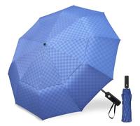 Satol Ombrello da golf 64 pollici con doppio tetto e sistema di ventilazione, 10 robuste alette in fibra di vetro per giorni soleggiati e piovosi Doppler ombrello per uomo e donna