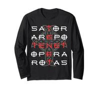 Sator Arepo Tenet Opera Rotas Christian Symbol Maglia a Manica