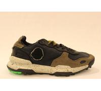 Satorisan - Scarpe Casual Uomo - Chacrona Premium - Sneakers Vintage Pelle Sostenibili, Confortevoli e Durevole - Colore Black Khaki - Taglia 42