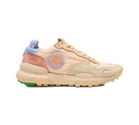 Satorisan - Chacrona Linen - Sneakers casual per uomo e donna - Scarpe in pelle e tessuto comode e resistenti, Cremoso Pesca, 37.5 EU