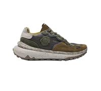 Satorisan - Scarpe Casual Uomo - Chacrona Metta - Sneakers Vintage Pelle Sostenibili, Confortevoli e Durevole - Colore Dark Olive - Taglia 43