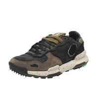 Satorisan - Scarpe Casual Uomo - Chacrona Premium - Sneakers Vintage Pelle Sostenibili, Confortevoli e Durevole - Colore Black Khaki - Taglia 43