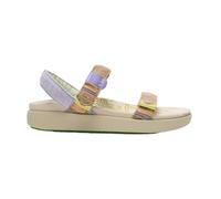 Satorisan - Sandali Sportivi Donna - Kona Raffia - Sandali Piatti Pelle e Tessuto Sostenibili, Confortevoli e Durevole - Colore Etnico - Taglia 39