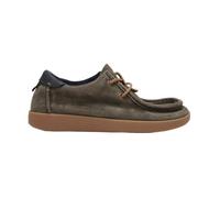 Satorisan - Kwahu Winter Suede - Mocassini Wallabee Uomo - Mocassini Pelle Sostenibili, Confortevoli e Durevole - Colore Deep Khaki - Taglia 46