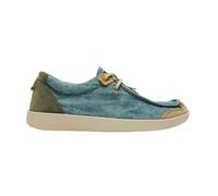 Satorisan - Mocassini Wallabee Uomo - Kwahu Linen - Mocassini Cuero y Lino Sostenibili, Confortevoli e Durevole - Colore Melancholic Grey - Taglia 44