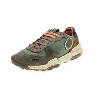 Satorisan Sneakers In Suede E Mesh Verde - Uomo Scarpe Sneakers Casual